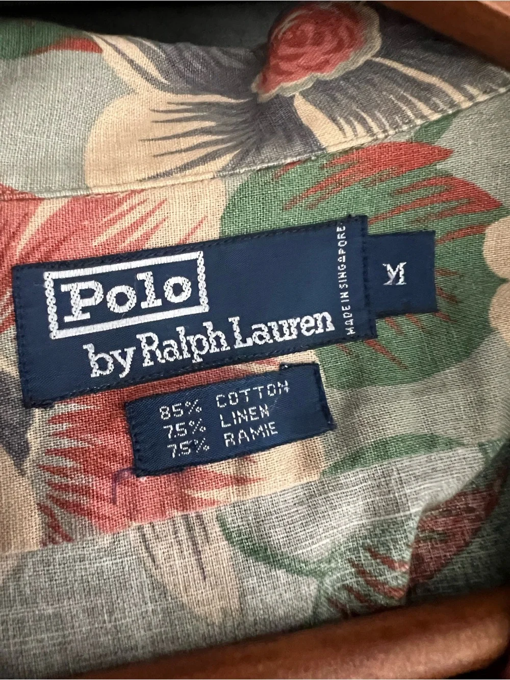 Polo by Ralph Lauren Men's Floral Short-Sleeve Shirt Jacket - Green/Red Floral
